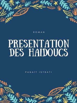 cover image of Présentation des Haïdoucs